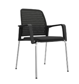 Silla de visita Pinko — patas cromo