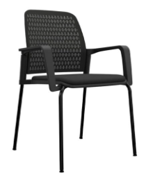 Silla de visita Pinko — patas negra